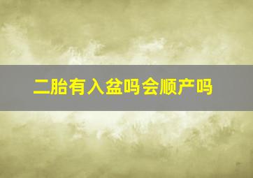 二胎有入盆吗会顺产吗