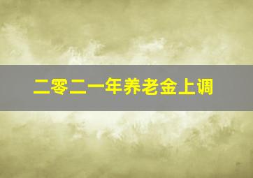 二零二一年养老金上调