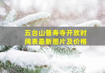 五台山普寿寺开放时间表最新图片及价格