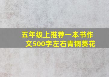 五年级上推荐一本书作文500字左右青铜葵花