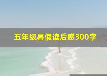 五年级暑假读后感300字