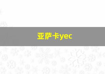 亚萨卡yec