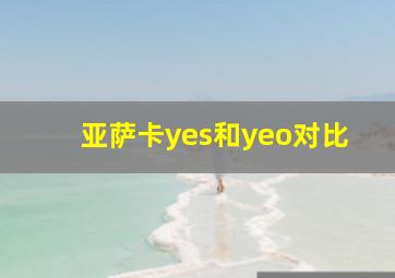 亚萨卡yes和yeo对比