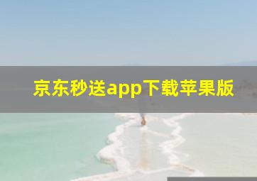 京东秒送app下载苹果版