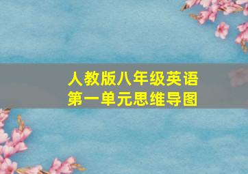 人教版八年级英语第一单元思维导图