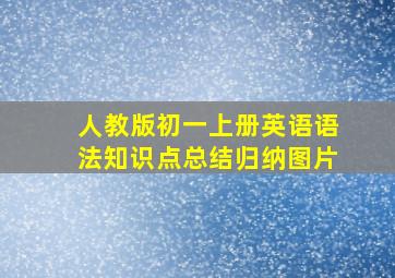 人教版初一上册英语语法知识点总结归纳图片