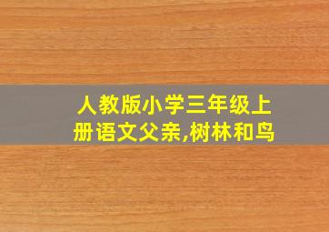 人教版小学三年级上册语文父亲,树林和鸟