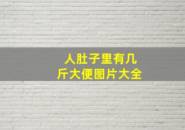 人肚子里有几斤大便图片大全