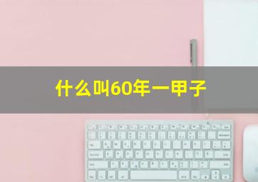 什么叫60年一甲子