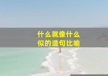 什么就像什么似的造句比喻