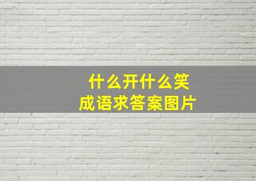 什么开什么笑成语求答案图片