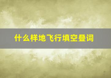 什么样地飞行填空叠词