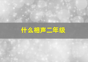 什么相声二年级