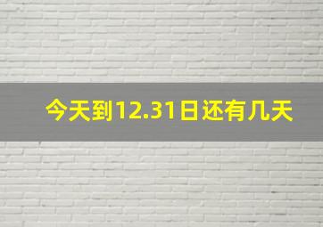 今天到12.31日还有几天