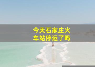 今天石家庄火车站停运了吗