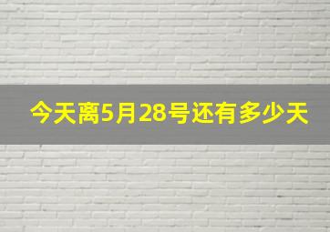 今天离5月28号还有多少天