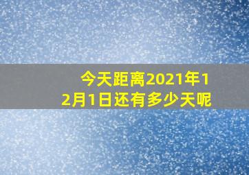 今天距离2021年12月1日还有多少天呢