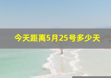 今天距离5月25号多少天