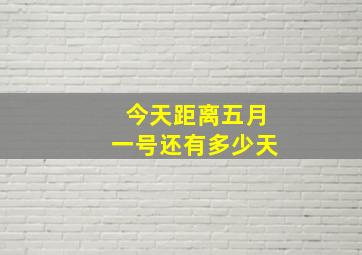 今天距离五月一号还有多少天