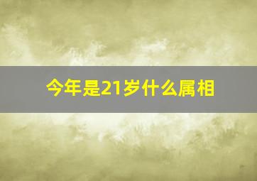 今年是21岁什么属相