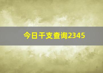 今日干支查询2345