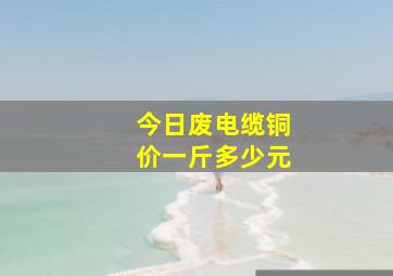 今日废电缆铜价一斤多少元