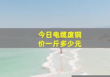 今日电缆废铜价一斤多少元