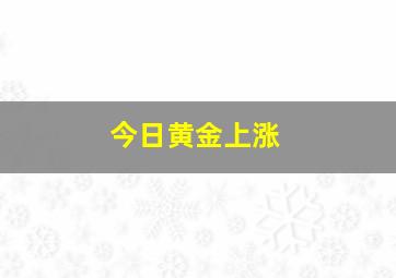 今日黄金上涨