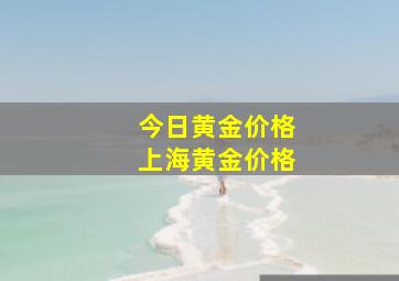 今日黄金价格上海黄金价格