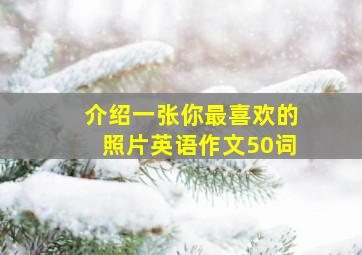 介绍一张你最喜欢的照片英语作文50词