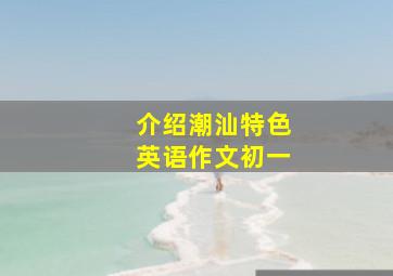 介绍潮汕特色英语作文初一