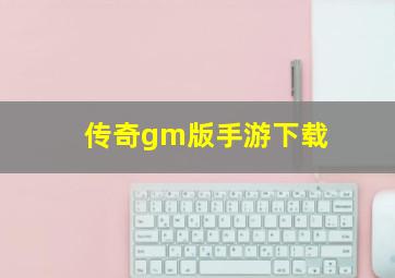 传奇gm版手游下载