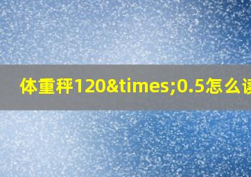 体重秤120×0.5怎么读数