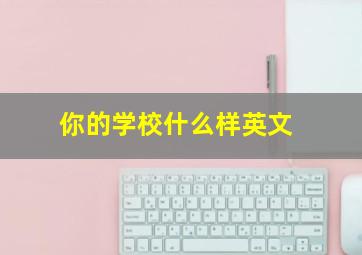 你的学校什么样英文