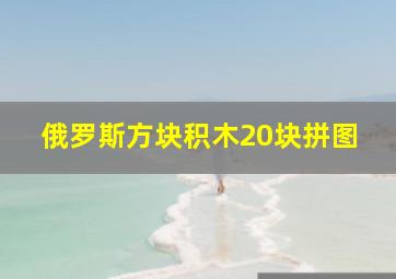 俄罗斯方块积木20块拼图