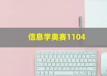 信息学奥赛1104