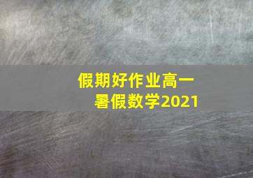 假期好作业高一暑假数学2021