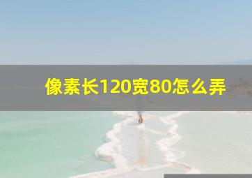 像素长120宽80怎么弄