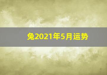 兔2021年5月运势