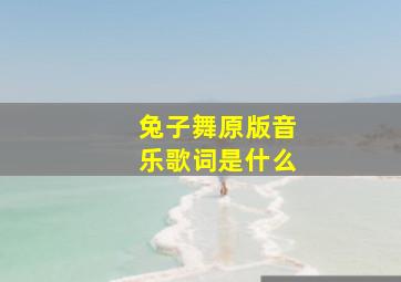 兔子舞原版音乐歌词是什么