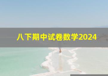 八下期中试卷数学2024