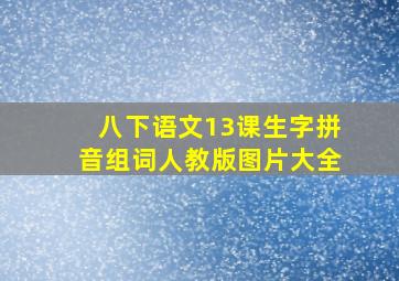 八下语文13课生字拼音组词人教版图片大全