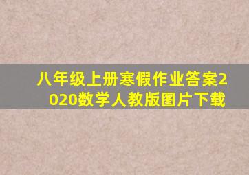 八年级上册寒假作业答案2020数学人教版图片下载