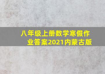 八年级上册数学寒假作业答案2021内蒙古版