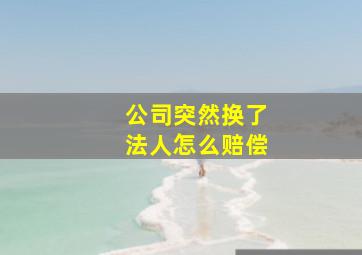 公司突然换了法人怎么赔偿