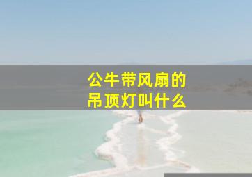 公牛带风扇的吊顶灯叫什么