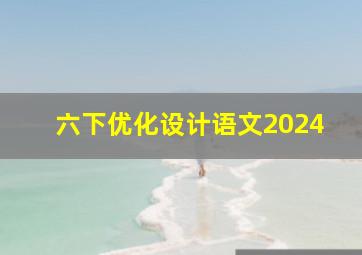 六下优化设计语文2024