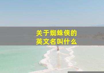 关于蜘蛛侠的英文名叫什么