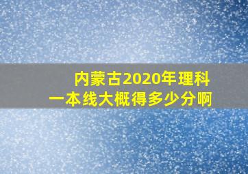 内蒙古2020年理科一本线大概得多少分啊