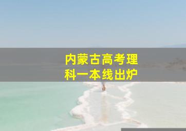 内蒙古高考理科一本线出炉